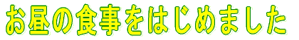 �����̐H�����͂��߂܂� 